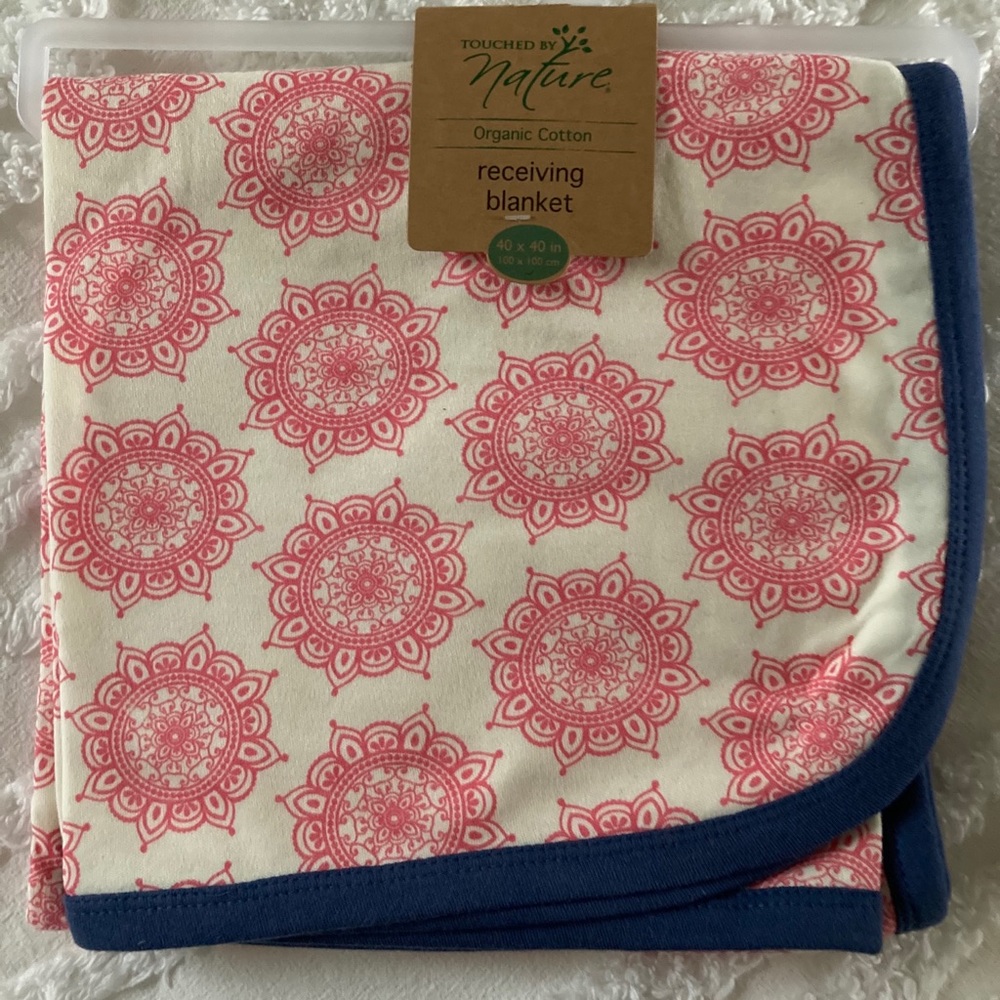 Organic Cotton Receiving Blanket NWT